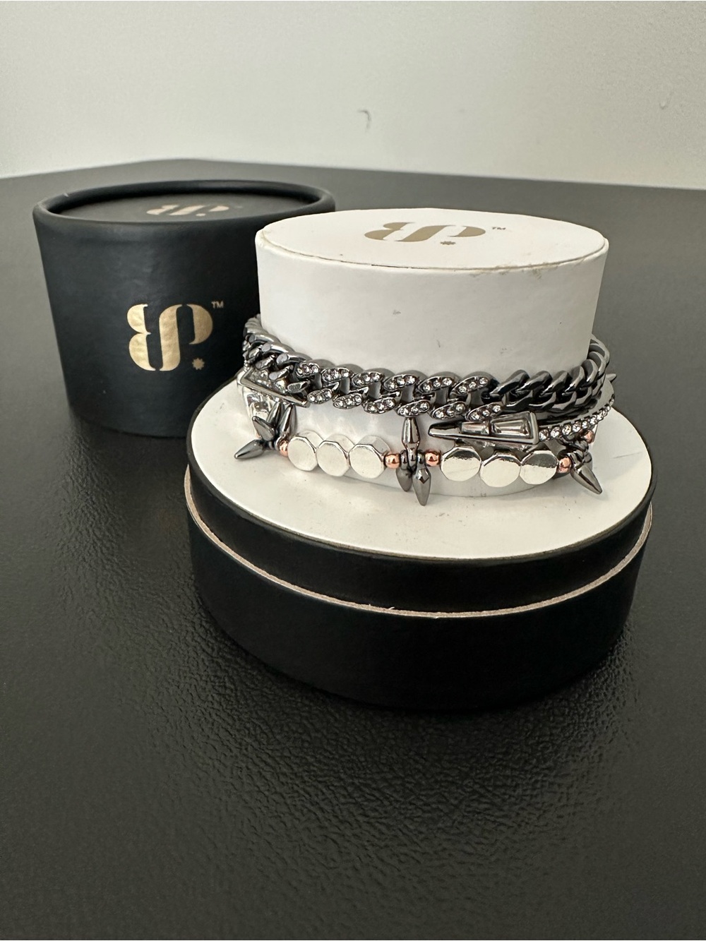 Bomb Party: 2024 Fall Stacks: She’s Edgy But Timeless Bracelets On Mixed Plating